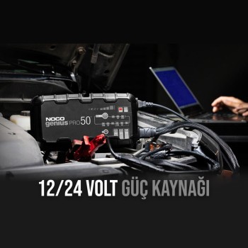 NOCO GENIUSPRO50 6V/12V/24V 1000A Akıllı Akü Şarj ve Akü Bakım/Desülfatör/Power Supply NOCO GENIUSPRO50 6V/12V/24V 1000A Akıllı Akü Şarj ve Akü Bakım/Desülfatör/Power Supply