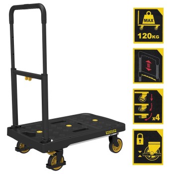STANLEY FATMAX FX712 120Kg Profesyonel Katlanabilir Paket Taşıma Arabası STANLEY FATMAX FX712 120Kg Profesyonel Katlanabilir Paket Taşıma Arabası