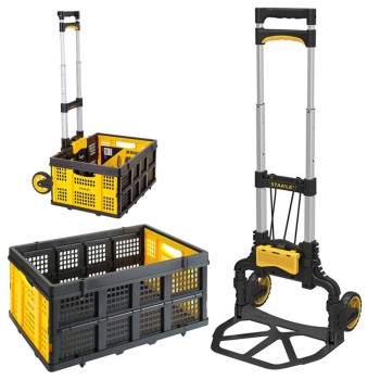 Stanley FT509 70Kg Katlanır Alüminyum El Arabası + FT505 25Kg Katlanır Çok Amaçlı Taşıma Sepeti Stanley FT509 70Kg Katlanır Alüminyum El Arabası + FT505 25Kg Katlanır Çok Amaçlı Taşıma Sepeti