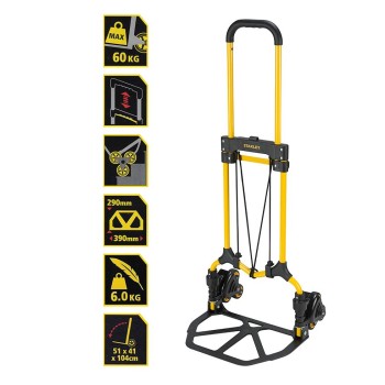Stanley FT584 30/60Kg Merdiven Çıkabilen Katlanır El Arabası Stanley FT584 30/60Kg Merdiven Çıkabilen Katlanır El Arabası