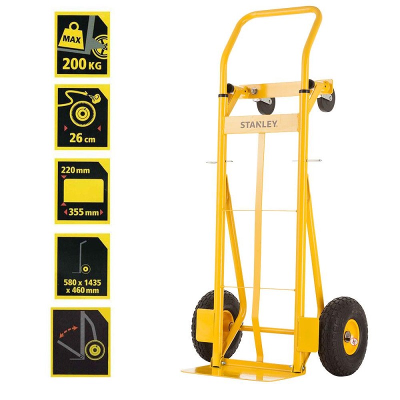 Stanley MT520 150/200Kg Endüstriyel Çok Fonksiyonlu El Arabası Stanley MT520 150/200Kg Endüstriyel Çok Fonksiyonlu El Arabası