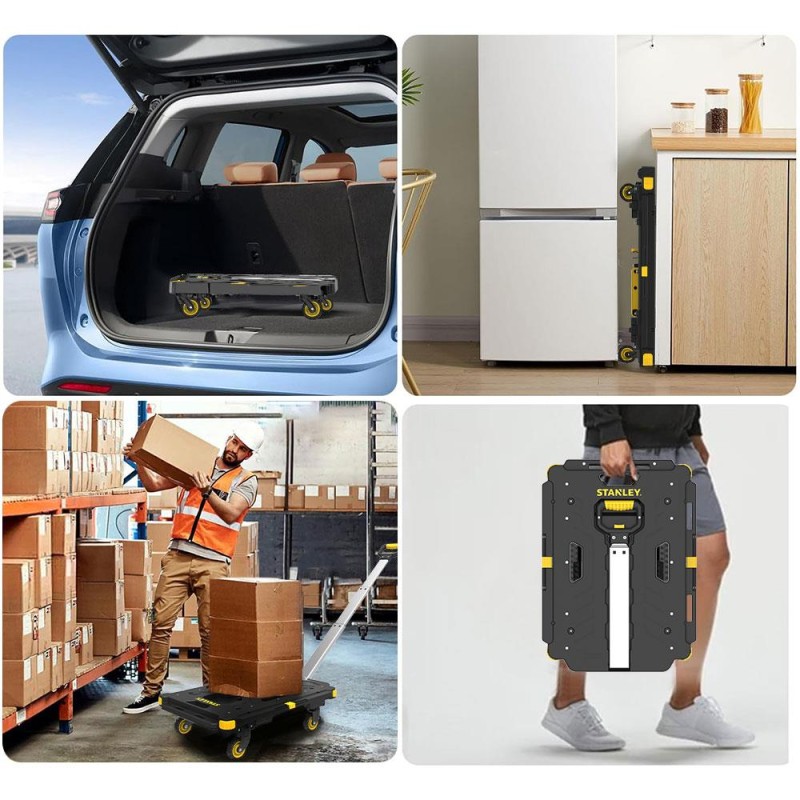STANLEY PC532 137kg 62x45cm Dört Tekerli Çekme Kollu Yük ve Paket Taşıma Arabası STANLEY PC532 137kg 62x45cm Dört Tekerli Çekme Kollu Yük ve Paket Taşıma Arabası