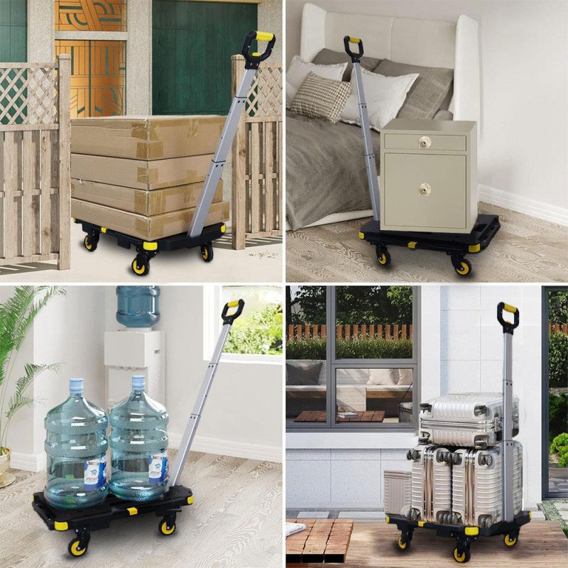 STANLEY PC532 137kg 62x45cm Dört Tekerli Çekme Kollu Yük ve Paket Taşıma Arabası STANLEY PC532 137kg 62x45cm Dört Tekerli Çekme Kollu Yük ve Paket Taşıma Arabası