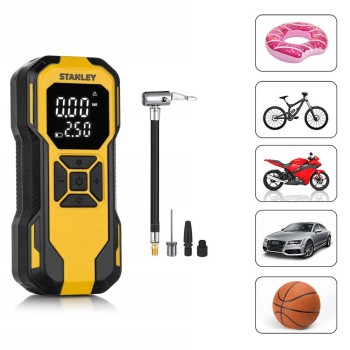 STANLEY SXIF0101 12V / Şarjlı Li-ion 150 PSI Dijital Göstergeli Akıllı Lastik Şişirme Pompası+Powerbank+SOS+Led Lamba STANLEY SXIF0101 12V / Şarjlı Li-ion 150 PSI Dijital Göstergeli Akıllı Lastik Şişirme Pompası+Powerbank+SOS+Led Lamba