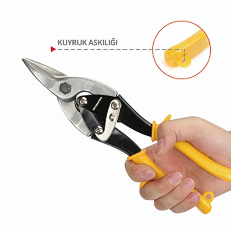 WORKPRO WP200001 250mm 3 Parça Sağ/Sol/Düz Profesyonel Kaportacı Makası WORKPRO WP200001 250mm 3 Parça Sağ/Sol/Düz Profesyonel Kaportacı Makası