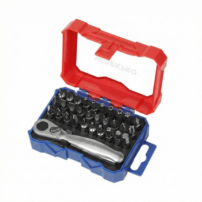 WORKPRO WP200534 32 Parça 1/4'’ Profesyonel Mini Cırcır Lokma Kollu Bits Vidalama Seti WORKPRO WP200534 32 Parça 1/4'’ Profesyonel Mini Cırcır Lokma Kollu Bits Vidalama Seti