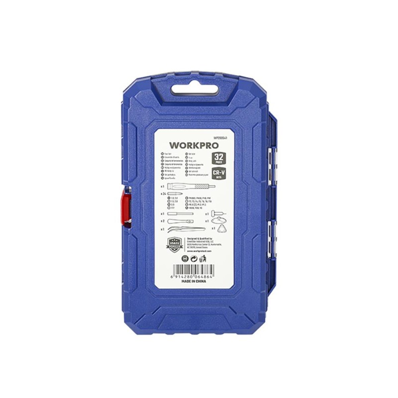 WORKPRO WP200541 32 Parça CR-V Hassas Elektronikçi/Telefoncu Profesyonel Onarım Seti WORKPRO WP200541 32 Parça CR-V Hassas Elektronikçi/Telefoncu Profesyonel Onarım Seti