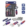 WORKPRO WP200555 1/4'’ 1/2’’ 38 Parça Cr-V Lokma ve Topaç Cırcır Araç Tamir Seti