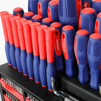 WORKPRO WP200560 100 Parça Duvar Askı Aparatlı Profesyonel CR-V Manyetik Tornavida ve Bits Uç Seti WORKPRO WP200560 100 Parça Duvar Askı Aparatlı Profesyonel CR-V Manyetik Tornavida ve Bits Uç Seti