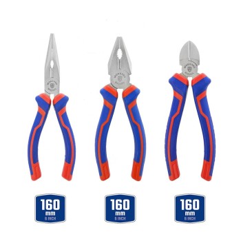 WORKPRO WP201008 160MM Profesyonel 3’lü Pense Seti WORKPRO WP201008 160MM Profesyonel 3’lü Pense Seti