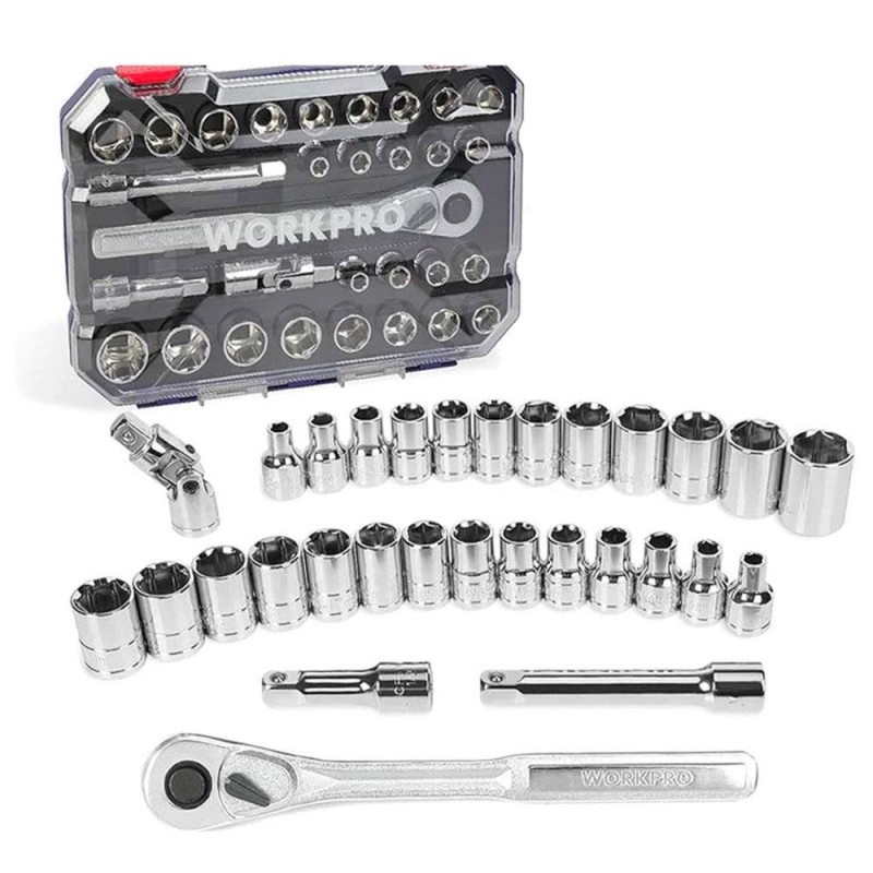 WORKPRO WP202525 30 Parça 1/2’’ CR-V Metrik/İnç Profesyonel Lokma Takımı WORKPRO WP202525 30 Parça 1/2’’ CR-V Metrik/İnç Profesyonel Lokma Takımı