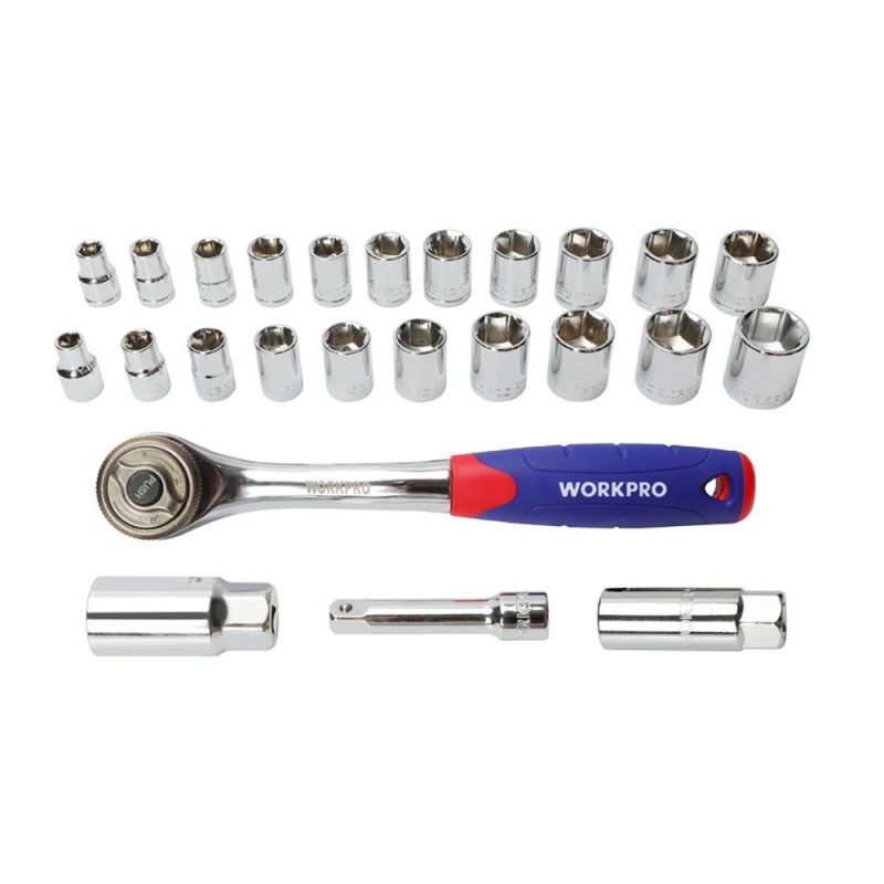 WORKPRO WP202528 3/8’’ Metrik/İnç 32 Parça Cr-V Profesyonel Lokma ve Kombine Anahtar Takımı WORKPRO WP202528 3/8’’ Metrik/İnç 32 Parça Cr-V Profesyonel Lokma ve Kombine Anahtar Takımı
