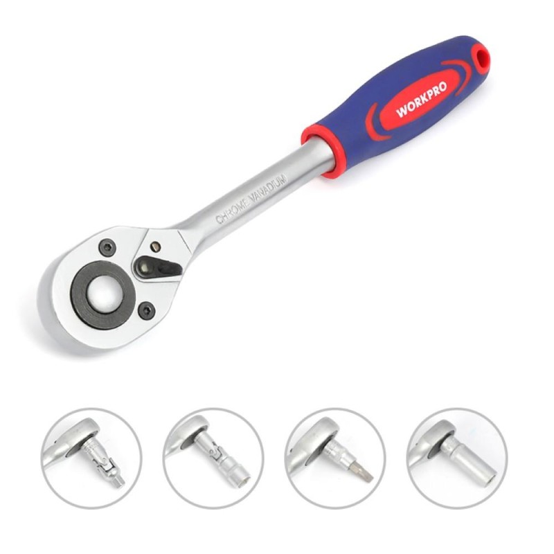 WORKPRO WP202535 1/4'’ 1/2'’ 108 Parça Cr-V Metrik Profesyonel Lokma Takımı WORKPRO WP202535 1/4'’ 1/2'’ 108 Parça Cr-V Metrik Profesyonel Lokma Takımı