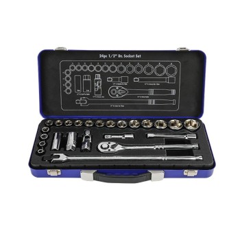WORKPRO WP202564 1/2'’ Cr-V 24 Parça Metrik Ağır Hizmet Lokma Takımı WORKPRO WP202564 1/2'’ Cr-V 24 Parça Metrik Ağır Hizmet Lokma Takımı