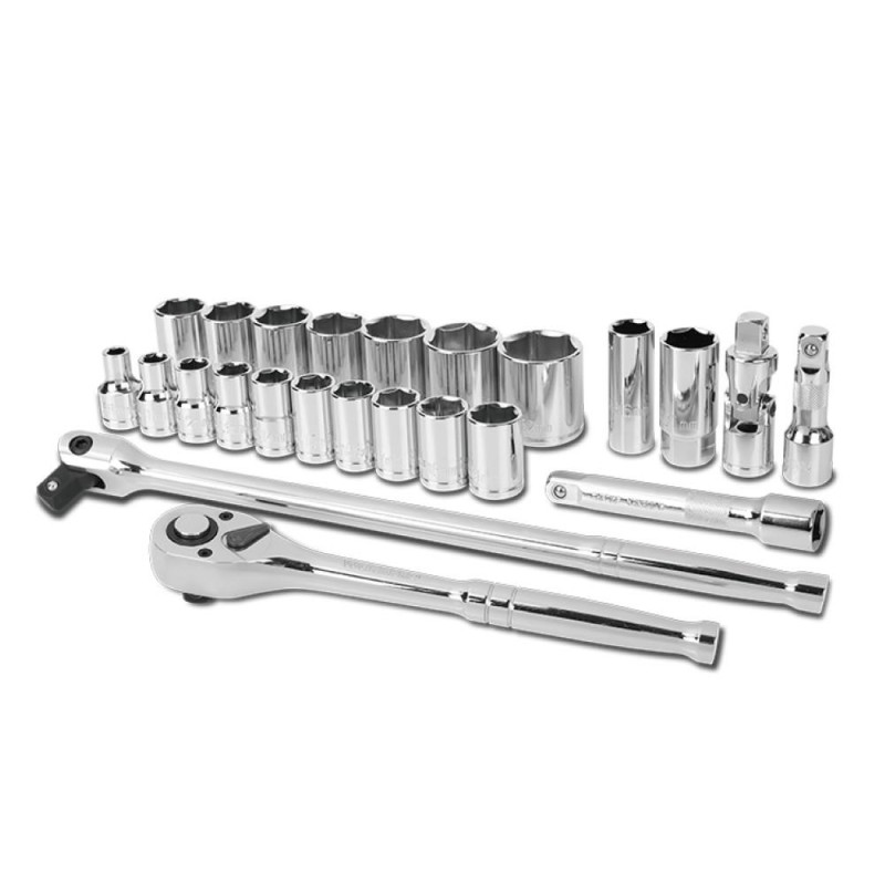WORKPRO WP202564 1/2'’ Cr-V 24 Parça Metrik Ağır Hizmet Lokma Takımı WORKPRO WP202564 1/2'’ Cr-V 24 Parça Metrik Ağır Hizmet Lokma Takımı