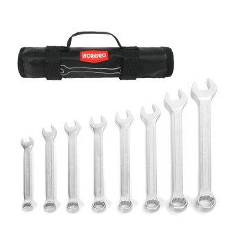 WORKPRO WP202575 8-19mm 8 Parça CR-V Profesyonel Kombine Anahtar Takımı + Bez Taşıma Kılıfı WORKPRO WP202575 8-19mm 8 Parça CR-V Profesyonel Kombine Anahtar Takımı + Bez Taşıma Kılıfı