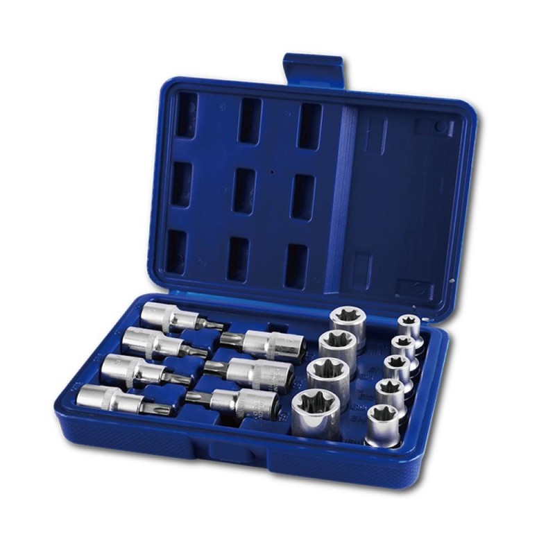 WORKPRO WP202596 1/2'’ CR-V 16 Parça Ağır Hizmet Torx Lokma Soketi / Ucu WORKPRO WP202596 1/2'’ CR-V 16 Parça Ağır Hizmet Torx Lokma Soketi / Ucu
