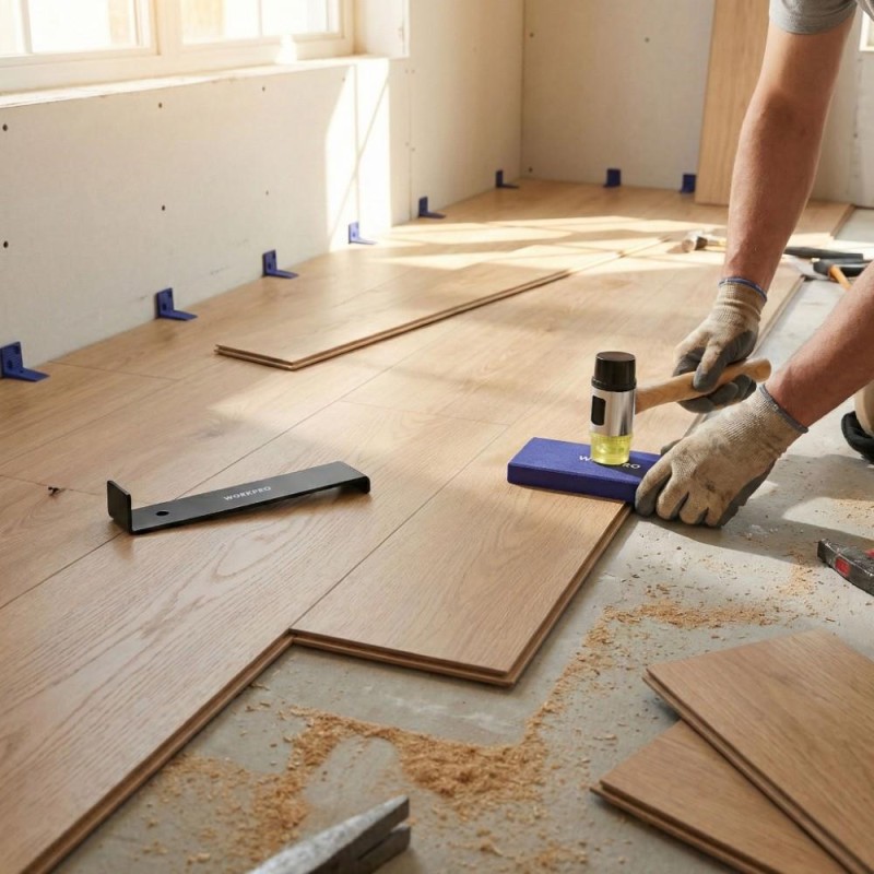 WORKPRO WP204302 33 Parça Laminant/Parke Ahşap Zemin Döşeme Montaj Seti WORKPRO WP204302 33 Parça Laminant/Parke Ahşap Zemin Döşeme Montaj Seti