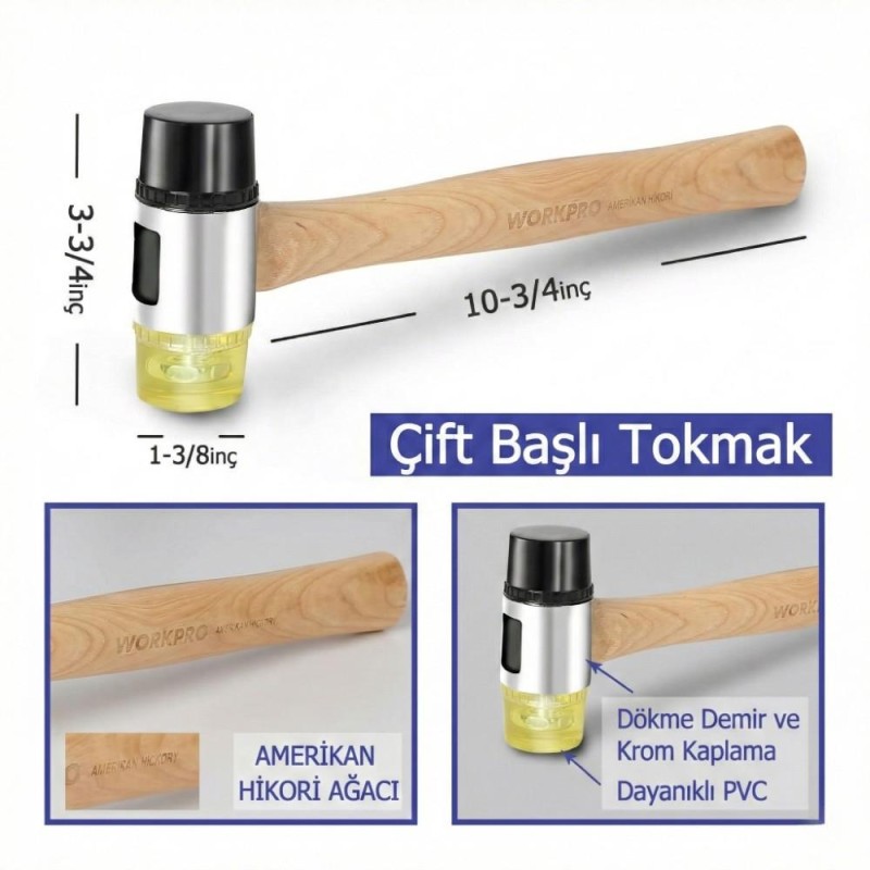 WORKPRO WP204302 33 Parça Laminant/Parke Ahşap Zemin Döşeme Montaj Seti WORKPRO WP204302 33 Parça Laminant/Parke Ahşap Zemin Döşeme Montaj Seti