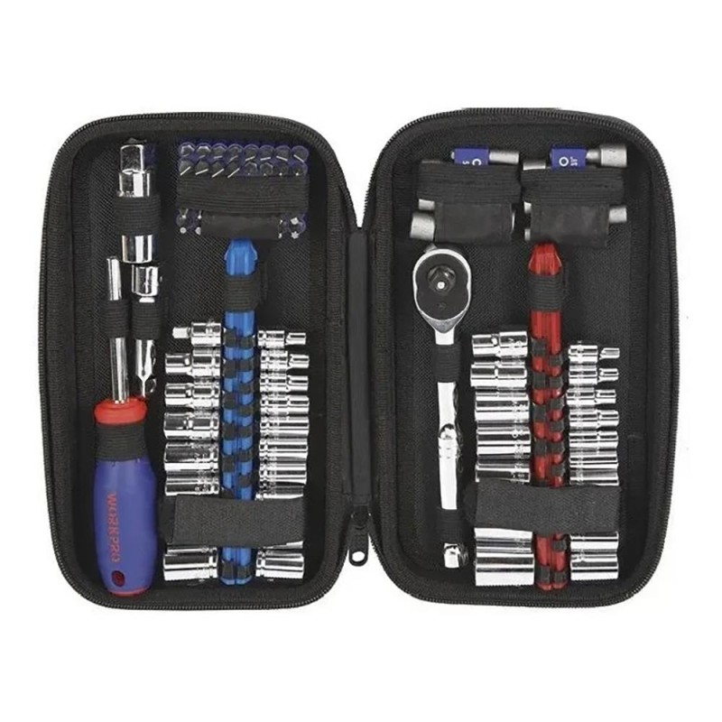 WORKPRO WP209006 84 Parça 3/8’’ 1/4’’ CR-V Metrik/İnç Profesyonel Lokma ve Bits Uç Takımı WORKPRO WP209006 84 Parça 3/8’’ 1/4’’ CR-V Metrik/İnç Profesyonel Lokma ve Bits Uç Takımı