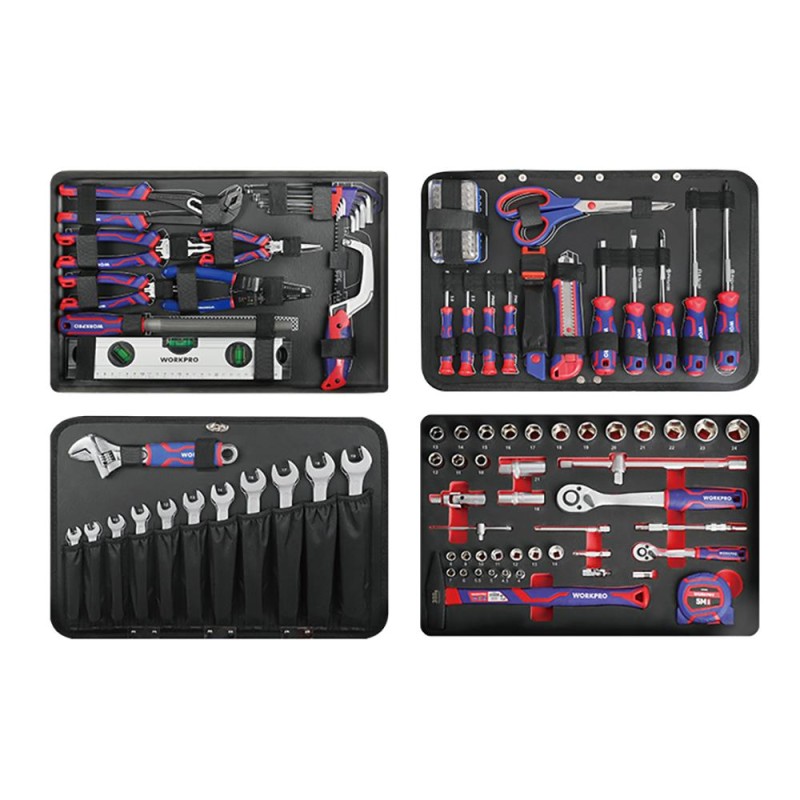 WORKPRO WP209089 145 Parça CR-V Profesyonel El Aleti Tamir Seti Tamir Bakım Çantası WORKPRO WP209089 145 Parça CR-V Profesyonel El Aleti Tamir Seti Tamir Bakım Çantası