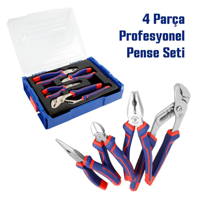 WORKPRO WP209133 4 Parça Profesyonel Pense Seti WORKPRO WP209133 4 Parça Profesyonel Pense Seti