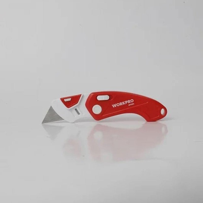 WORKPRO WP211004 Plastik Gövde Katlanır Rötuş Maket Bıçağı WORKPRO WP211004 Plastik Gövde Katlanır Rötuş Maket Bıçağı