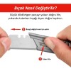 WORKPRO WP211016 Paslanmaz Çelik Gövde Katlanır Rötuş Maket Bıçağı WORKPRO WP211016 Paslanmaz Çelik Gövde Katlanır Rötuş Maket Bıçağı