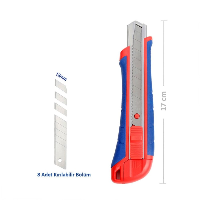 WORKPRO WP212009 18MM Ağır Hizmet Paslanmaz Çelik Kasa Maket Bıçağı WORKPRO WP212009 18MM Ağır Hizmet Paslanmaz Çelik Kasa Maket Bıçağı