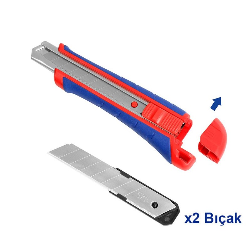WORKPRO WP212009 18MM Ağır Hizmet Paslanmaz Çelik Kasa Maket Bıçağı WORKPRO WP212009 18MM Ağır Hizmet Paslanmaz Çelik Kasa Maket Bıçağı