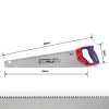WORKPRO WP215007 500mm SK5 7 TPI Ağır Hizmet Tipi El Testeresi WORKPRO WP215007 500mm SK5 7 TPI Ağır Hizmet Tipi El Testeresi