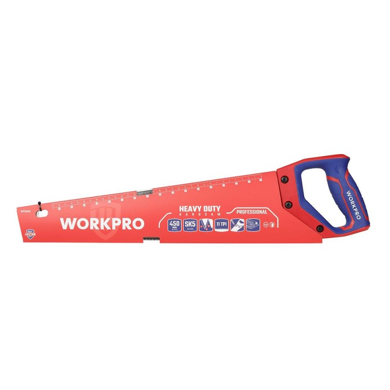 WORKPRO WP215010 450mm SK5 11 TPI Ağır Hizmet Tipi El Testeresi WORKPRO WP215010 450mm SK5 11 TPI Ağır Hizmet Tipi El Testeresi
