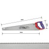 WORKPRO WP215012 550mm SK5 11 TPI Ağır Hizmet Tipi El Testeresi WORKPRO WP215012 550mm SK5 11 TPI Ağır Hizmet Tipi El Testeresi