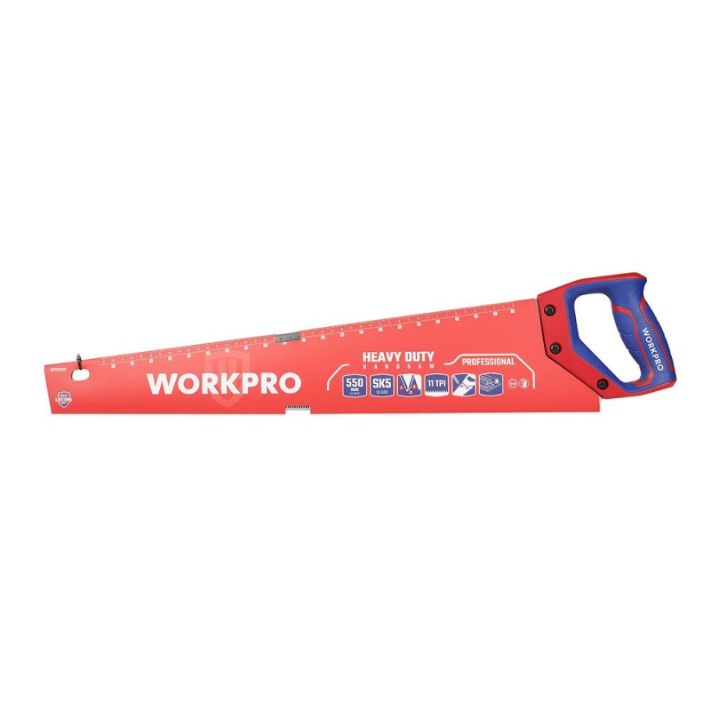 WORKPRO WP215012 550mm SK5 11 TPI Ağır Hizmet Tipi El Testeresi WORKPRO WP215012 550mm SK5 11 TPI Ağır Hizmet Tipi El Testeresi