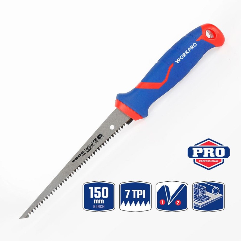WORKPRO WP215016 150mm Hızlı Kesim Profesyonel Alçıpan Testeresi WORKPRO WP215016 150mm Hızlı Kesim Profesyonel Alçıpan Testeresi