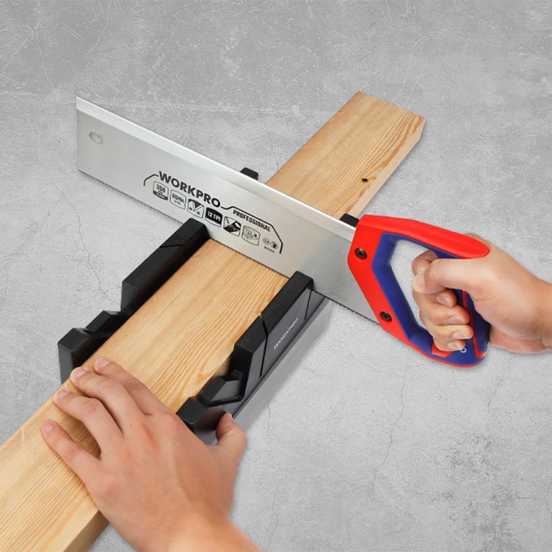 WORKPRO WP215029 300mm 45/90/135° Profesyonel Şevli/Gönye Kutusu (Testere Dahil Değildir) WORKPRO WP215029 300mm 45/90/135° Profesyonel Şevli/Gönye Kutusu (Testere Dahil Değildir)