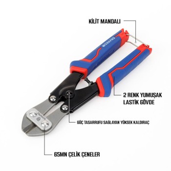 WORKPRO WP216001 200mm Profesyonel Tel Kesme Makası WORKPRO WP216001 200mm Profesyonel Tel Kesme Makası