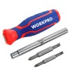 WORKPRO WP221046 6-IN-1 Profesyonel Çok Fonksiyonlu Değişken Uçlu Tornavida Seti WORKPRO WP221046 6-IN-1 Profesyonel Çok Fonksiyonlu Değişken Uçlu Tornavida Seti