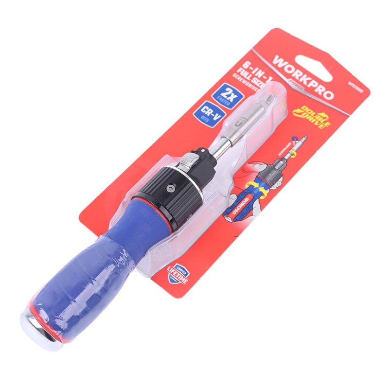 WORKPRO WP221069 6-IN-1 Profesyonel CR-V Cırcırlı Manyetik Tornavida Seti WORKPRO WP221069 6-IN-1 Profesyonel CR-V Cırcırlı Manyetik Tornavida Seti