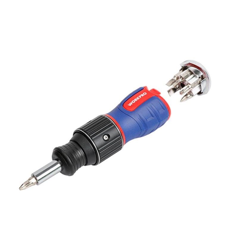 WORKPRO WP221071 6-IN-1 Profesyonel CR-V Cırcırlı Manyetik Topaç Tornavida Seti WORKPRO WP221071 6-IN-1 Profesyonel CR-V Cırcırlı Manyetik Topaç Tornavida Seti