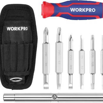 WORKPRO WP221306 15-IN-1 Çok Fonksiyonlu Değişken Uçlu Profesyonel Tornavida Seti + Bel Askı Kılıfı WORKPRO WP221306 15-IN-1 Çok Fonksiyonlu Değişken Uçlu Profesyonel Tornavida Seti + Bel Askı Kılıfı