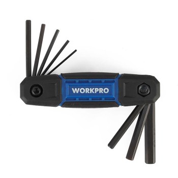 WORKPRO WP222028 8 Parça CR-V Metrik Çakı Tipi Profesyonel Allen Anahtar Takımı WORKPRO WP222028 8 Parça CR-V Metrik Çakı Tipi Profesyonel Allen Anahtar Takımı
