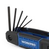 WORKPRO WP222028 8 Parça CR-V Metrik Çakı Tipi Profesyonel Allen Anahtar Takımı WORKPRO WP222028 8 Parça CR-V Metrik Çakı Tipi Profesyonel Allen Anahtar Takımı