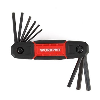 WORKPRO WP222029 9 Parça CR-V İnç Çakı Tipi Profesyonel Allen Anahtar Takımı WORKPRO WP222029 9 Parça CR-V İnç Çakı Tipi Profesyonel Allen Anahtar Takımı