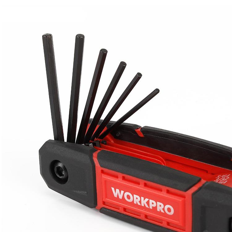 WORKPRO WP222029 9 Parça CR-V İnç Çakı Tipi Profesyonel Allen Anahtar Takımı WORKPRO WP222029 9 Parça CR-V İnç Çakı Tipi Profesyonel Allen Anahtar Takımı