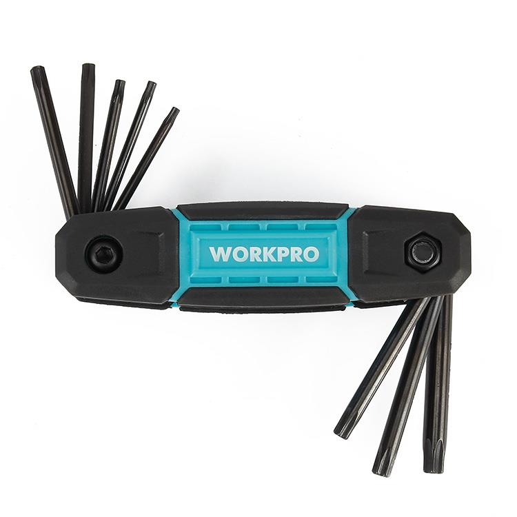WORKPRO WP222030 8 Parça CR-V Çakı Tipi Torx Profesyonel Allen Anahtar Takımı WORKPRO WP222030 8 Parça CR-V Çakı Tipi Torx Profesyonel Allen Anahtar Takımı