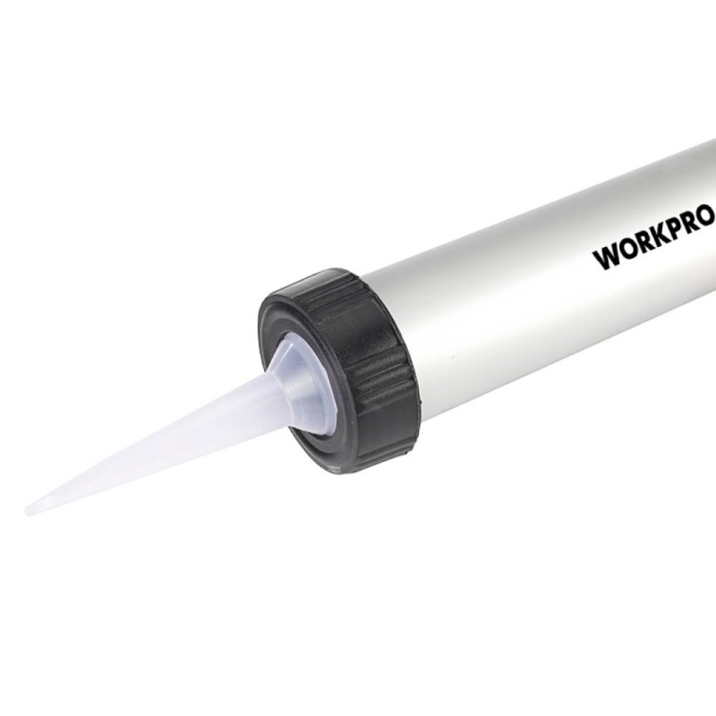 WORKPRO WP224006 590ml 6 Parça Alüminyum Profesyonel Sosis Tipi Silikon Tabancası WORKPRO WP224006 590ml 6 Parça Alüminyum Profesyonel Sosis Tipi Silikon Tabancası