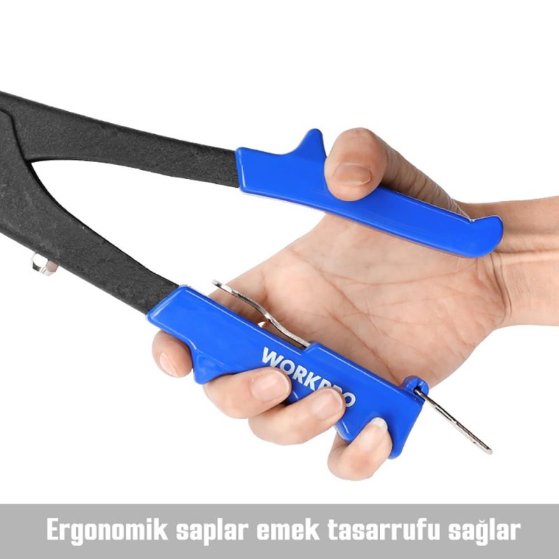 WORKPRO WP225005 4 IN 1 2.4-4.8mm Profesyonel Perçin Tabancası WORKPRO WP225005 4 IN 1 2.4-4.8mm Profesyonel Perçin Tabancası