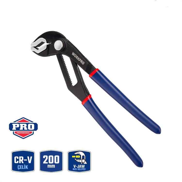 WORKPRO WP231086 200MM CR-V Profesyonel Ayarlı Düğmeli Fort Pense WORKPRO WP231086 200MM CR-V Profesyonel Ayarlı Düğmeli Fort Pense