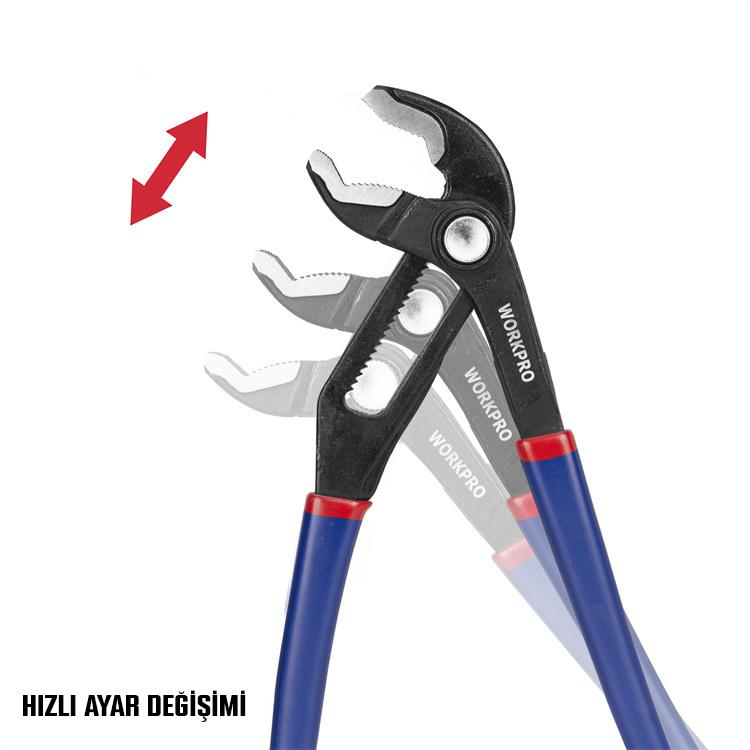 WORKPRO WP231087 250MM CR-V Profesyonel Ayarlı Düğmeli Fort Pense WORKPRO WP231087 250MM CR-V Profesyonel Ayarlı Düğmeli Fort Pense